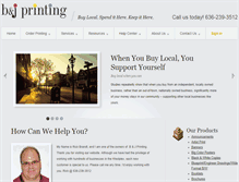 Tablet Screenshot of bjprintingonline.com